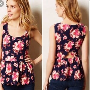 Anthropologie Peplum Top
